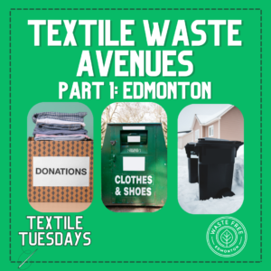 Donating textiles in Edmonton